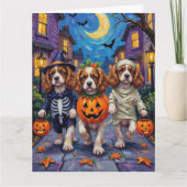 Cavalier King Charles Spaniel Halloween kostuums Kaart (Voorkant)