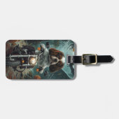 Cavalier King Charles Spaniel Halloween Scary Bagagelabel (Voorkant horizontaal)