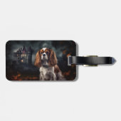 Cavalier King Charles Spaniel Halloween Scary Bagagelabel (Achterkant horizontaal)