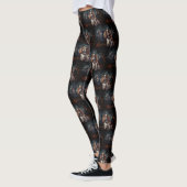 Cavalier King Charles Spaniel Halloween Scary Leggings (Links)