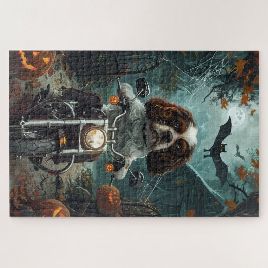Cavalier King Charles Spaniel Halloween Scary Legpuzzel (Horizontaal)