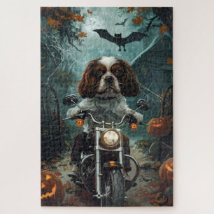 Cavalier King Charles Spaniel Halloween Scary Legpuzzel