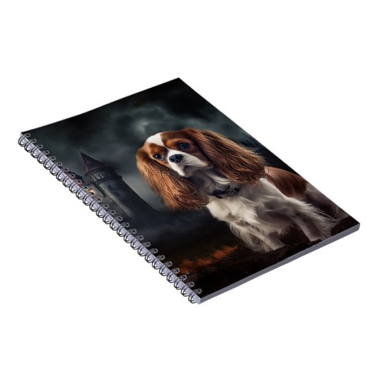 Cavalier King Charles Spaniel Halloween Scary Notitieboek (Rechterzijde)