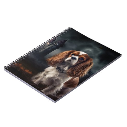 Cavalier King Charles Spaniel Halloween Scary Notitieboek (Linkerzijde)