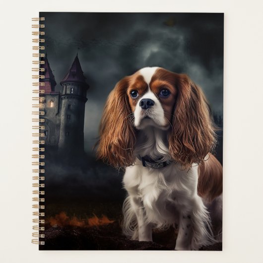 Cavalier King Charles Spaniel Halloween Scary Planner (Voorkant)