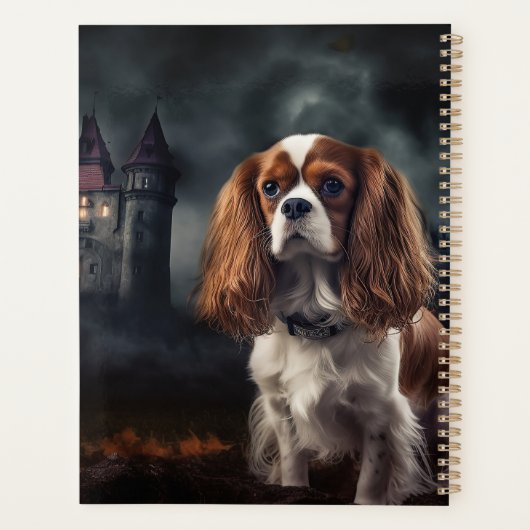 Cavalier King Charles Spaniel Halloween Scary Planner (Achterkant)