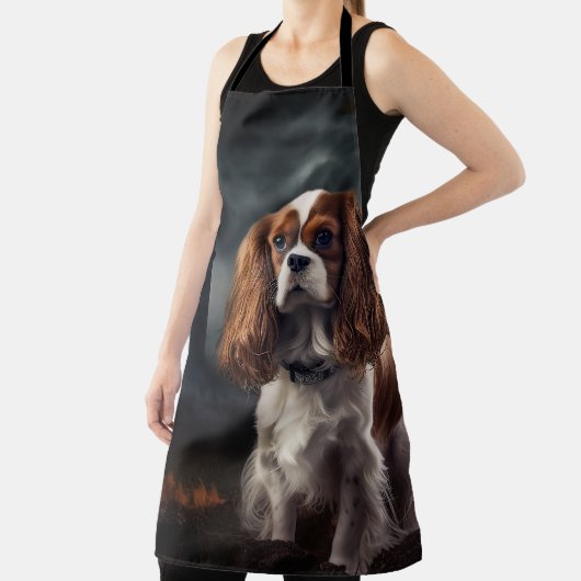 Cavalier King Charles Spaniel Halloween Scary Schort (Insitu)