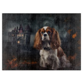 Cavalier King Charles Spaniel Halloween Scary Snijplank (Voorkant)