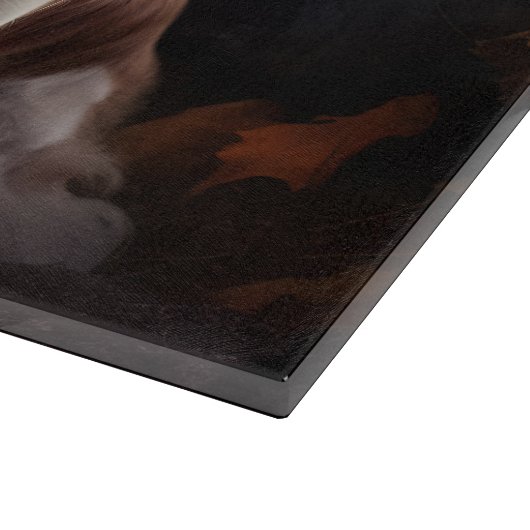 Cavalier King Charles Spaniel Halloween Scary Snijplank (Hoek)