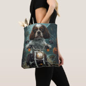 Cavalier King Charles Spaniel Halloween Scary Tote Bag (Dichtbij)