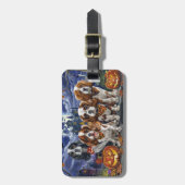 Cavalier King Charles Spaniel Halloween Spokengees Bagagelabel (Voorkant verticaal)