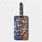 Cavalier King Charles Spaniel Halloween Spokengees Bagagelabel (Achterkant verticaal)