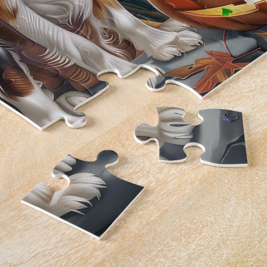 Cavalier King Charles Spaniel Halloween Spooky Legpuzzel (Zijkant)