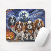 Cavalier King Charles Spaniel Halloween Spooky Muismat (Met muis)