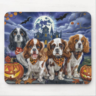 Cavalier King Charles Spaniel Halloween Spooky Muismat