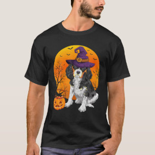 Cavalier King Charles Spaniel Halloween Witch Pet T-shirt