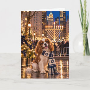 Cavalier King Charles Spaniel Hanukka NYC Kaart