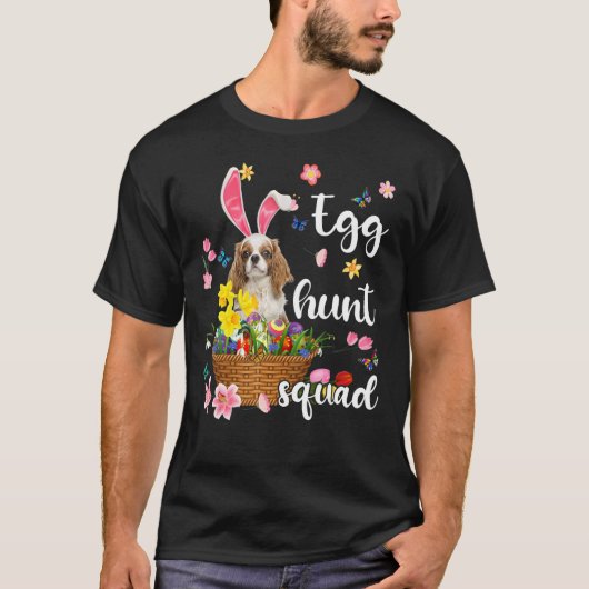 Cavalier King Charles Spaniel Happy Easter Day Egg T-shirt (Voorkant)