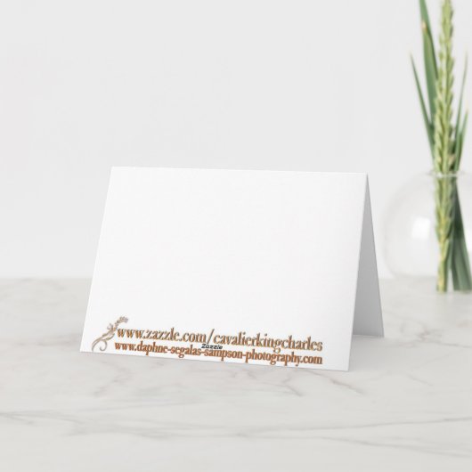 Cavalier King Charles Spaniel Happy Moederdag Kaart (Achterkant)