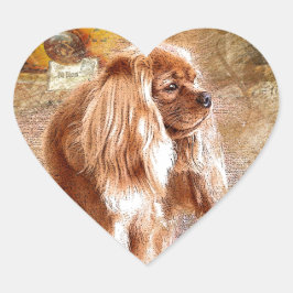 Cavalier King Charles Spaniel Hart Sticker