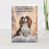 Cavalier King Charles Spaniel Hemel Sympathie Feestdagen Kaart (Voorkant)