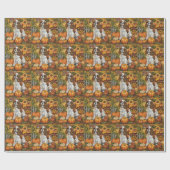 Cavalier King Charles Spaniel Herfst Thanksgiving Cadeaupapier (Vlak)