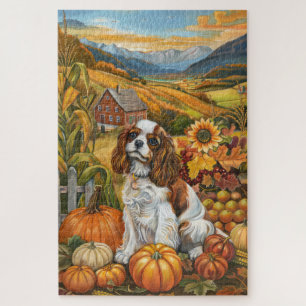 Cavalier King Charles Spaniel Herfst Thanksgiving Legpuzzel