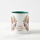 Cavalier King Charles Spaniel Herfstkrans Mok (Midden)