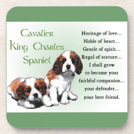 Cavalier King Charles Spaniel Heritage of Love Onderzetter
