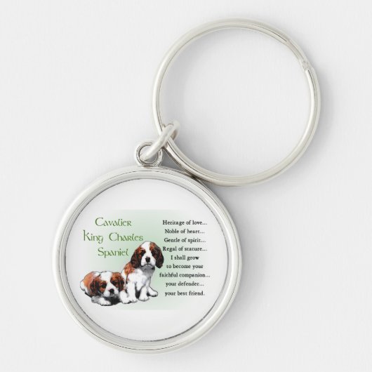 Cavalier King Charles Spaniel Heritage of Love Sleutelhanger (Voorkant)