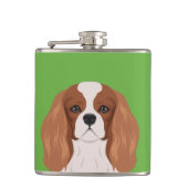 Cavalier King Charles Spaniel Heupfles (Voorkant)