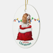 Cavalier King Charles Spaniel Holiday Gift Bag Cer Keramisch Ornament (Links)
