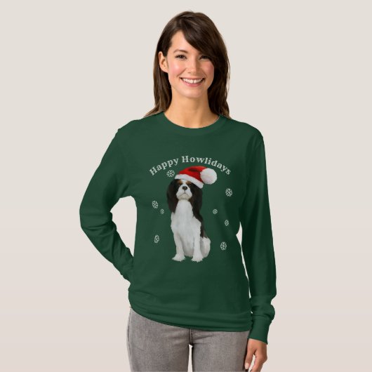 Cavalier King Charles Spaniel Holiday Shirt (Voorkant volledig)