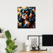 Cavalier King Charles Spaniel Hond Acryl Print (Thuiskantoor)