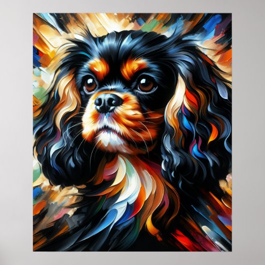 Cavalier King Charles Spaniel Hond Acryl Print (Voorkant)