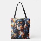 Cavalier King Charles Spaniel Hond Acryl Print Tote Bag (Achterkant)