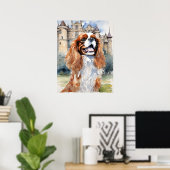 Cavalier King Charles Spaniel - Hond Art Print (Thuiskantoor)