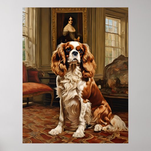 Cavalier King Charles Spaniel - Hond Art Print (Voorkant)