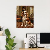 Cavalier King Charles Spaniel - Hond Art Print (Thuiskantoor)