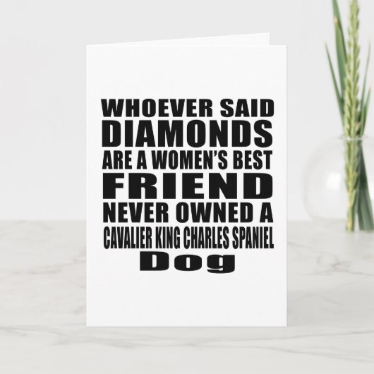 CAVALIER KING CHARLES SPANIEL HOND BESTE VRIEND DE KAART (Voorkant)