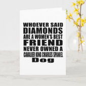 CAVALIER KING CHARLES SPANIEL HOND BESTE VRIEND DE KAART (Gele Bloem)