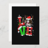 Cavalier King Charles Spaniel hond boom Kerst L Kaart (Voorkant / Achterkant)