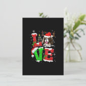 Cavalier King Charles Spaniel hond boom Kerst L Kaart (Staand voorkant)