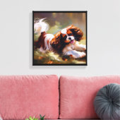 Cavalier King Charles Spaniel hond Canvas Afdruk (Insitu (Woonkamer))