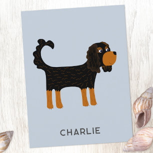 Cavalier King Charles Spaniel Hond Gepersonaliseer Briefkaart