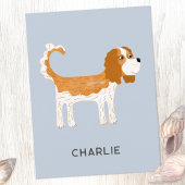 Cavalier King Charles Spaniel Hond Gepersonaliseer Briefkaart