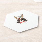 Cavalier King Charles Spaniel Hond Huisdier Kerstm Kartonnen Onderzetters (Schuin)