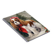 Cavalier King Charles Spaniel hond kerst Notitieboek (Rechterzijde)