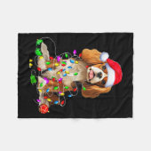 Cavalier King Charles Spaniel hond Kerst Ornament Fleece Deken (Voorkant (Horizontaal))