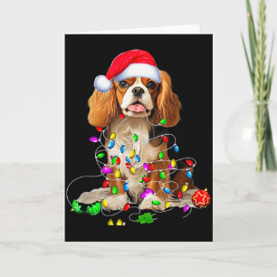 Cavalier King Charles Spaniel hond Kerst Ornament Kaart